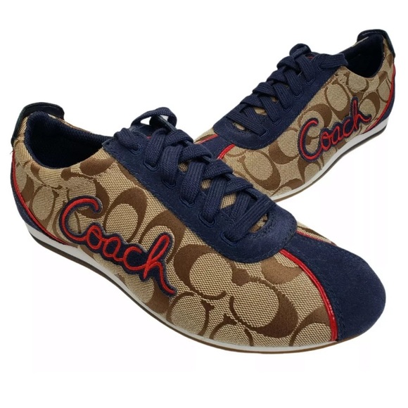 Coach Shoes - Coach "Devin" Signature Logo Sneakers. Size 7.